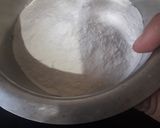 A picture of step 2 of Bengali delicacy dudhpuli.