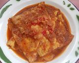 Foto langkah ke 7 dari resep Semur Telur Dadar Pedas.