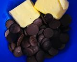 Hình bước làm 1 của món Bánh brownie phô mai (cheese brownie) dễ làm