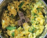 A picture of step 2 of Leftover poha corn fritters.