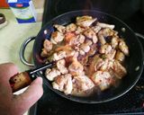 Foto del passaggio 12 della ricetta Pollo “alla crème” con funghi Portobello
