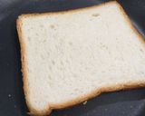 A picture of step 1 of Cheesy Banana Peanut Butter Toast.
