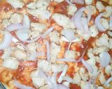 A picture of step 6 of Green and white pizza.
