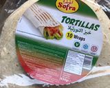 A picture of step 2 of Tortilla chicken wrap.