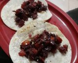 A picture of step 3 of Hibiscus Flower Tacos.