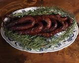 A picture of step 5 of 575. California Farm Smoked Rosemary Sausages.
