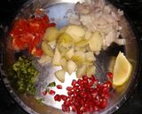 A picture of step 4 of Katori canopy chaat.