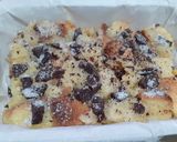 A picture of step 2 of Stale Bread with Eggs, Milk, Chocolate, and Cinnamon.