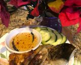 Hình bước làm 2 của món Salmon fish head chiên dòn