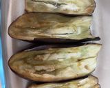 Foto del paso 1 de la receta: Berenjena rellena de pollo (Thermomix)