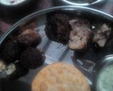 A picture of step 29 of Navratri thali.