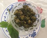 A picture of step 5 of Cheera aloo.