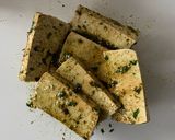 A picture of step 3 of Roasted Tofu with Chickpeas, Tomatoes and Tahini.