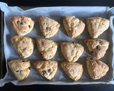 A picture of step 7 of Orange & Dark Chocolate Scones.