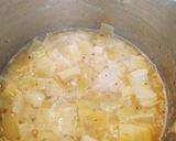 A picture of step 3 of Egg noodles with butter leek and lemon.