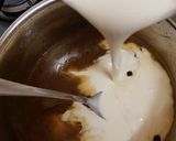 A picture of step 4 of My Peach Bread Pudding with Rum & Raisin Sauce.