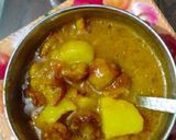 टमाटर आलू संग मूंग दाल की मंगोड़ी की सब्जी रेसिपी चरण 3 फोटो