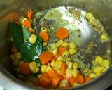 A picture of step 3 of Cracked wheat/Dalia Upma.