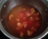 Hình bước làm 1 của món Canh đậu hủ cá - cà chua trứng
