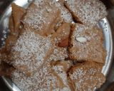 A picture of step 7 of Gur papdi/ Gol papdi/ Sukhadi.
