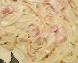 Foto del paso 6 de la receta Espaguetis a la carbonara con brie