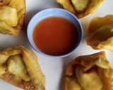 Foto langkah ke 6 dari resep Pangsit Goreng isi Ayam.