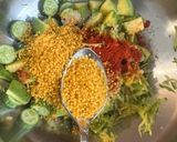 A picture of step 3 of Fresh Ivy Gourd Mango Pickle-Tindora Keri nu Athanu(Gujarati style)😋.