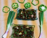 A picture of step 11 of Dry Soya Chilli.