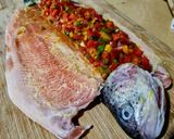 Foto del paso 2 de la receta: Trucha En Cabrito🍅🫑🌶️🧅...!