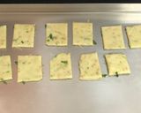A picture of step 10 of Scallion (Spring Onion) cream Crackers.