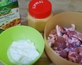 A picture of step 1 of Hyderabadi Biryani.