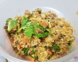 รูปขั้นตอนการทำที่ 4 ของ ข้าวผัดไข่ใส่ปลากระป๋อง 🐰คลีน ง่ายๆ 70%| ครัวตัวนุ่ม