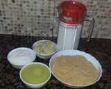 A picture of step 1 of Papy ka halwa.