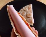 Hình bước làm 2 của món Bánh Mì Pita Nhân Chả Lụa Chà Bông