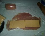 Une image de l'étape 2 de Cigarre de filet de poulet au fromage.