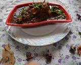 A picture of step 10 of Chettinad masala mutton curry.