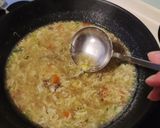 Hình bước làm 7 của món Súp Gà kiểu Hoa/ Chicken Egg Soup