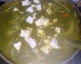 A picture of step 9 of Palak Paneer.