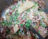 A picture of step 6 of Matar Pulav.