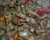 Foto langkah ke 3 dari resep Hati Ampela Lada Hitam.