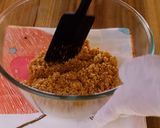 A picture of step 2 of No-Bake Strawberry Cheesecake.