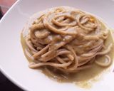 Foto del paso 8 de la receta: Espaguetti🍝 en salsa cremosa de pimiento verde🍝