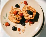 Hình bước làm 3 của món Bánh pancakes chuối yến mạch