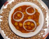 A picture of step 7 of Chole Chana.