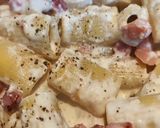 Foto del passaggio 3 della ricetta Mezze maniche con ricotta e pancetta croccante 👍
