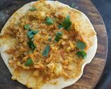 A picture of step 3 of Pav Bhaji Sunflower Paratha.