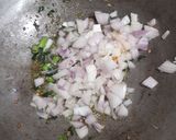 A picture of step 1 of Rava / Sooji Upma.