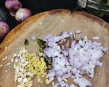 A picture of step 3 of Kutti idli with sambar and chutney for lunch box.
