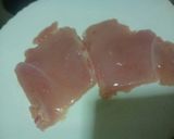 A picture of step 1 of Panfried chicken breast#authors marathon#local ingredients.