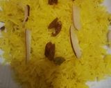 A picture of step 3 of Zarda rice.